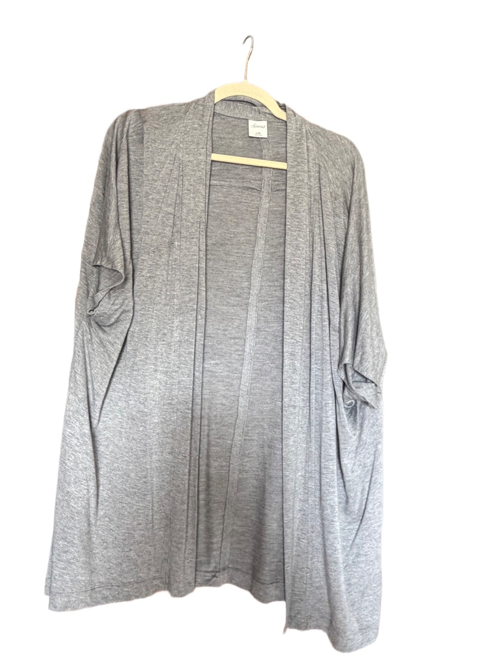 Soma Lightweight Open-Front Gray Women's Cardigan